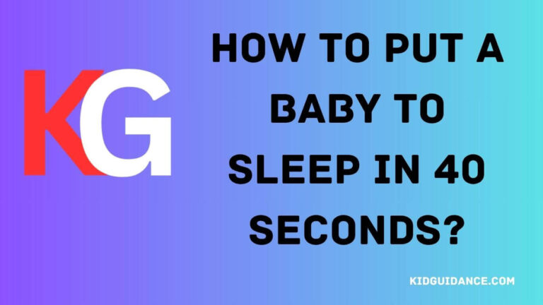 how to put a baby to sleep in 40 seconds