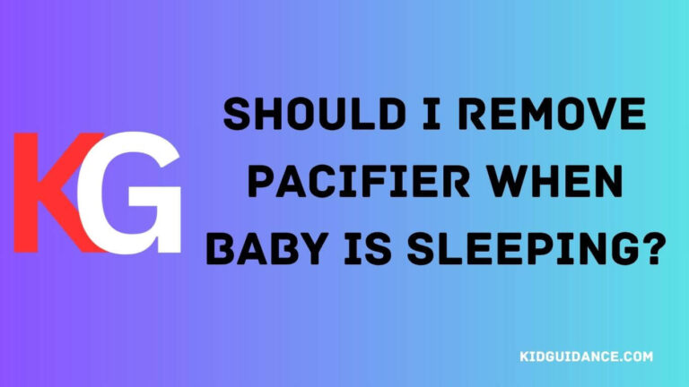 should i remove pacifier when baby is sleeping