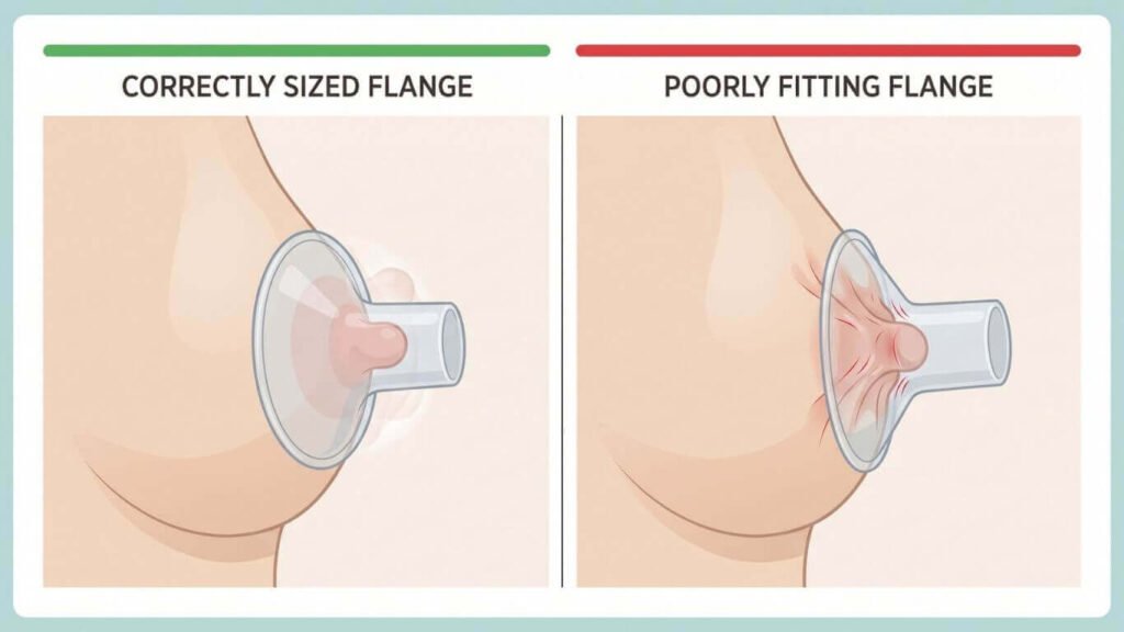 Correct Flange Fit vs. Incorrect Flange Fit